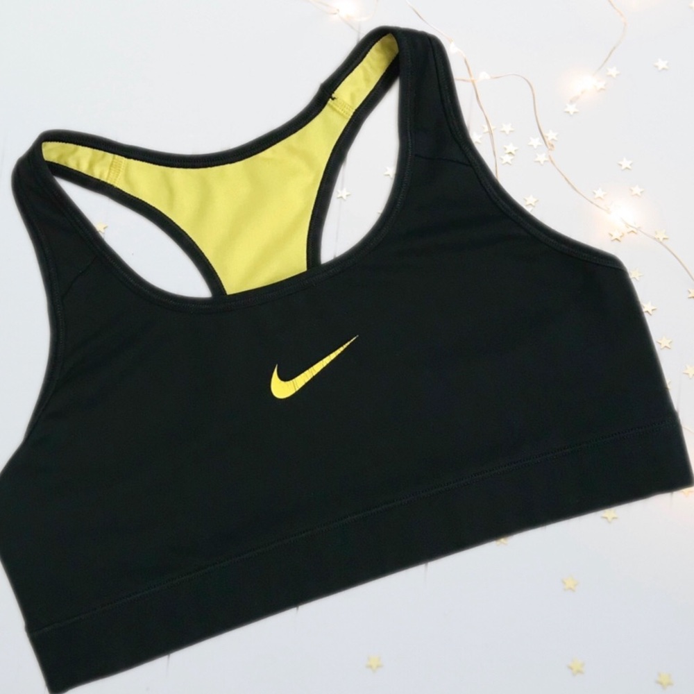 Nike Livestrong Black Yellow Reversible Sports Bra